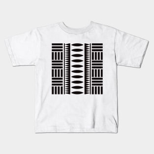 Afrocentric Line Art Ethnic Pattern Kids T-Shirt